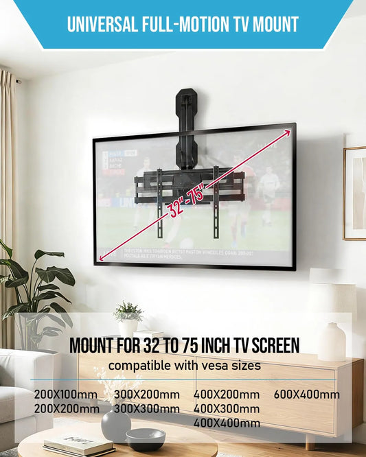 Fireplace TV Mount Pull Down