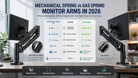 The Physics of Stability: Mechanical Spring vs. Gas Spring Monitor Arms in 2026