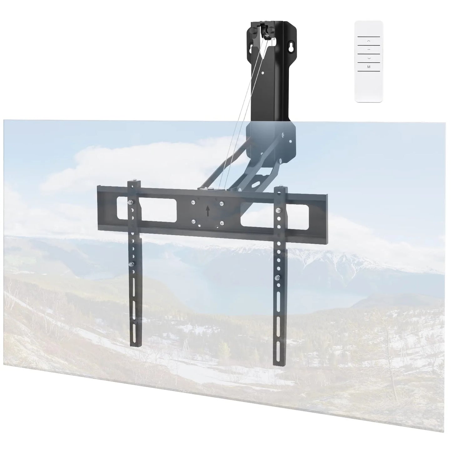 Fireplace TV Mount Pull Down