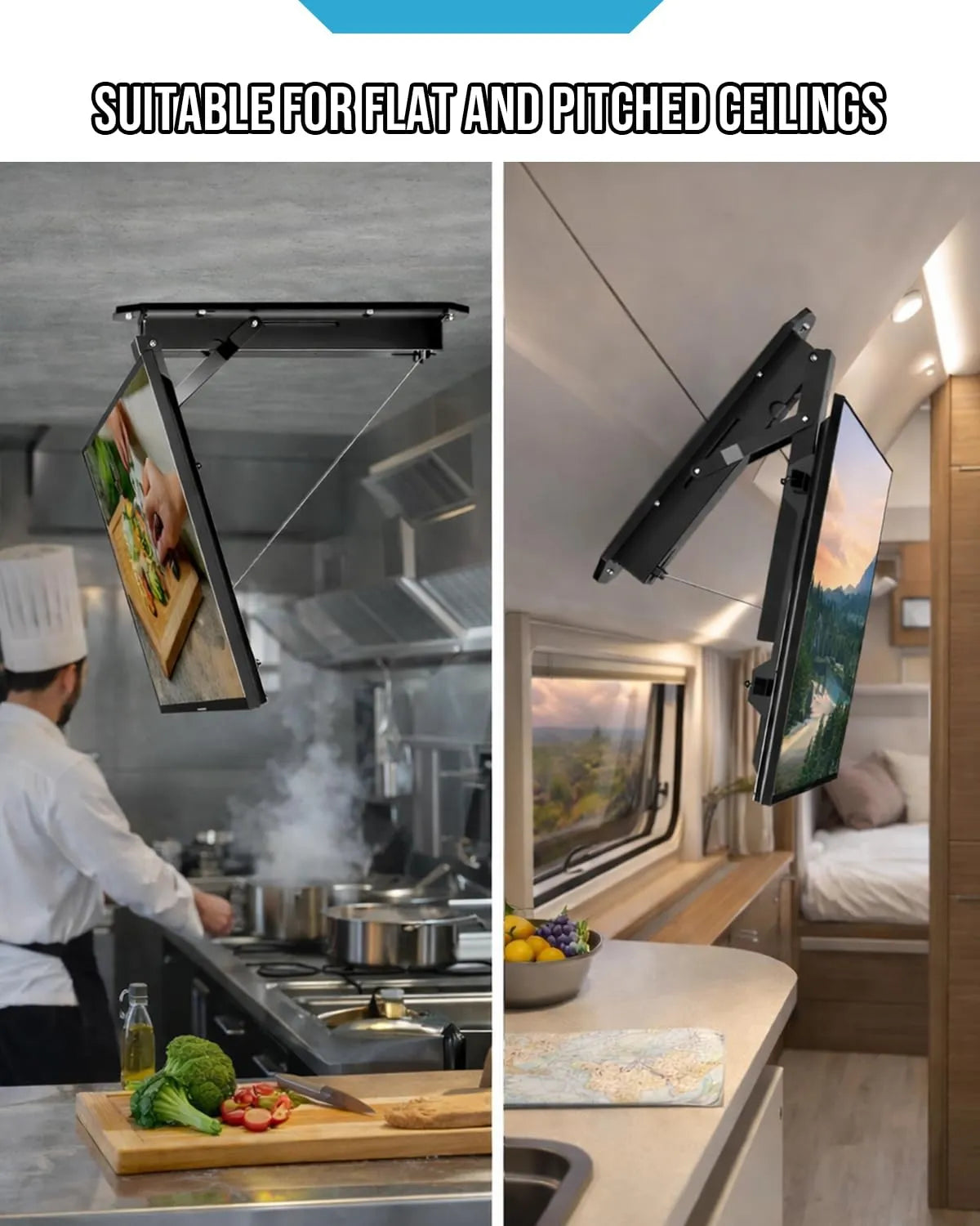 Motorized Ceiling TV Mount