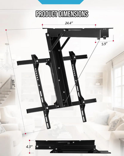 Motorized Ceiling TV Mount