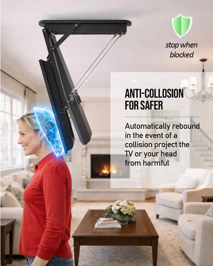 Motorized Ceiling TV Mount